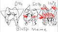 Sonic oc blush meme by Loldrago123a