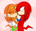 Knuckles x Tikal by LonelyDayDreamer06