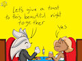 Silver and Whisper Dinner Date in Color