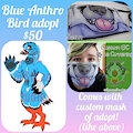 Blue Bird Adopt + Custom Mask