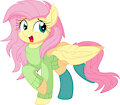 Fluttershy With a Green Sweater