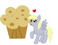 Derpy and the giant muffin
