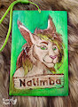 Nalimba- wooden badge