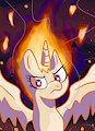 Blazing Hot Headed Book Horse