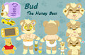 Bud the Honey Bear Reference Sheet