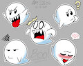 Boo Stickers by SecretStash151