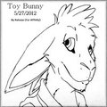 Toy Bunny - Hand Drawn by Pouchlaw