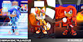 Cyberpunk Sonic, Tails and Knuckles (Sonic version)
