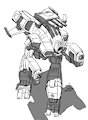 Sketch Comm ProfPyro: "Genbu" Marauder II BattleMech by ProjectShadowcat
