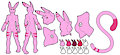 Pinks refsheet by SnowyTheArcticFox