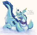13-06-2020 Dinosaur weekend - Nessie pooltoy TF by Deliciousprinnyjuice