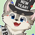 New Year Puppy by YuniWusky