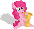 Pinkie Pie Playing Saxophone