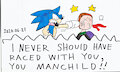 Sonic stands up to Sam Speed