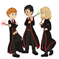 Harry, Ron and Hermione