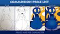 Commission price list
