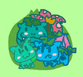 super chibi bulbasaur line