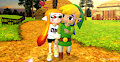 Toon Link and Inkling girl - A walk around the farm.