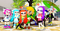 Squid Girls in Love for Link by OscarVelazquez