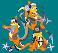 The triplet ninja buizels