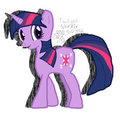 Twilight Sparkle (1st try)(Color) by ChaosKnightMatthew