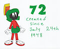 Happy early 72nd anniversary, Marvin The Martian