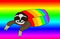 Pride Sloth Burrito