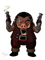 Chibi Pirate Wild Hog