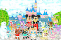 Amy N Friends at Disneyland -By Nenetwinkletail-