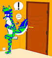my tail between the door!!!