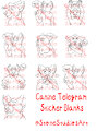 Telegram Sticker Blanks Canine