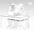 Sky helps Dyson with his homework by eldiman