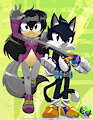 Sonic OCs - Mya and Tongi