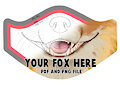 "Your fox here" Recolorable Mask Design