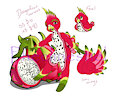 Birbdoptable 1; Dragon Fruit by Pheelinestiel