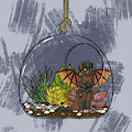 Boarbutt in a terrarium - Art by Jas