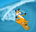 Keke baguette surfing