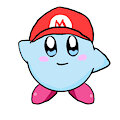 kirby w/ marios hat