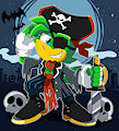 Bean the Dynamite Duck Halloween Pirate by SonicArtzX