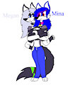Megan & Mina [Cerberus She-Wolf] [SaberTooth3] by MangledFuntimeWolf