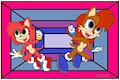 Amy Rose and Sally Acorn in action