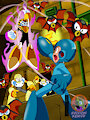 Mega Man Vs Pharaoh Man. by moonpearl2019