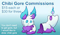 Chibi Gore Commissions open