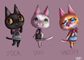 Our Cats as Villagers by sketchbookantagonist