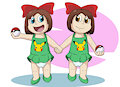 Gen two pokemon twins in diapers