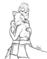 Digital Sketch - Hugs are the best by Link