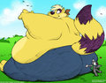 Macro Rump Hug by Raccoon Drew, colored by Wuffamute