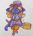$5 Sketch - Halloween Kitty