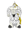 Unknown muscular Unicorn Stallion - Anthro