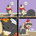 Comictober  - 1 Werewolf by Fennic